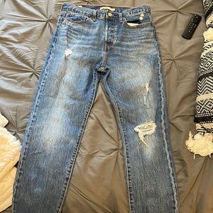 Levi’s high waisted wedgie fit dark denim